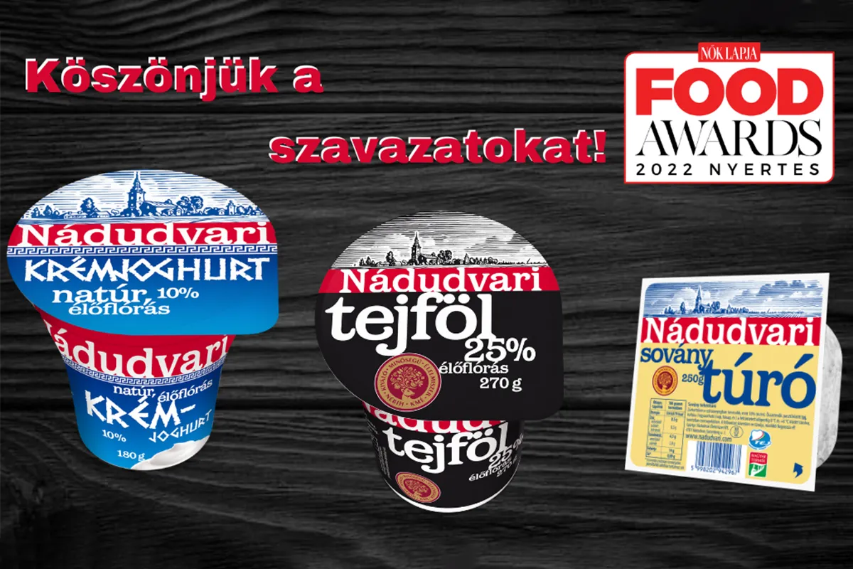 Három termékünk is Nők Lapja Food Awards díjat kapott a fogyasztók szavazatai alapján!